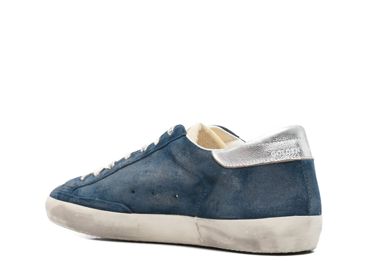 Davenzarry | Golden Goose Super-Star Indigo Leather | View 3