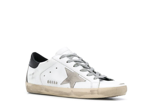 Davenzarry | Golden Goose Super-Star White Black - Women's | View 2