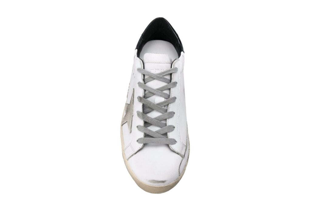 Davenzarry | Golden Goose Super-Star White Black - Women's | View 8
