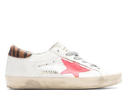 Davenzarry | Golden Goose Super-Star White Fluorescent Red Zebra - Women's | View 1