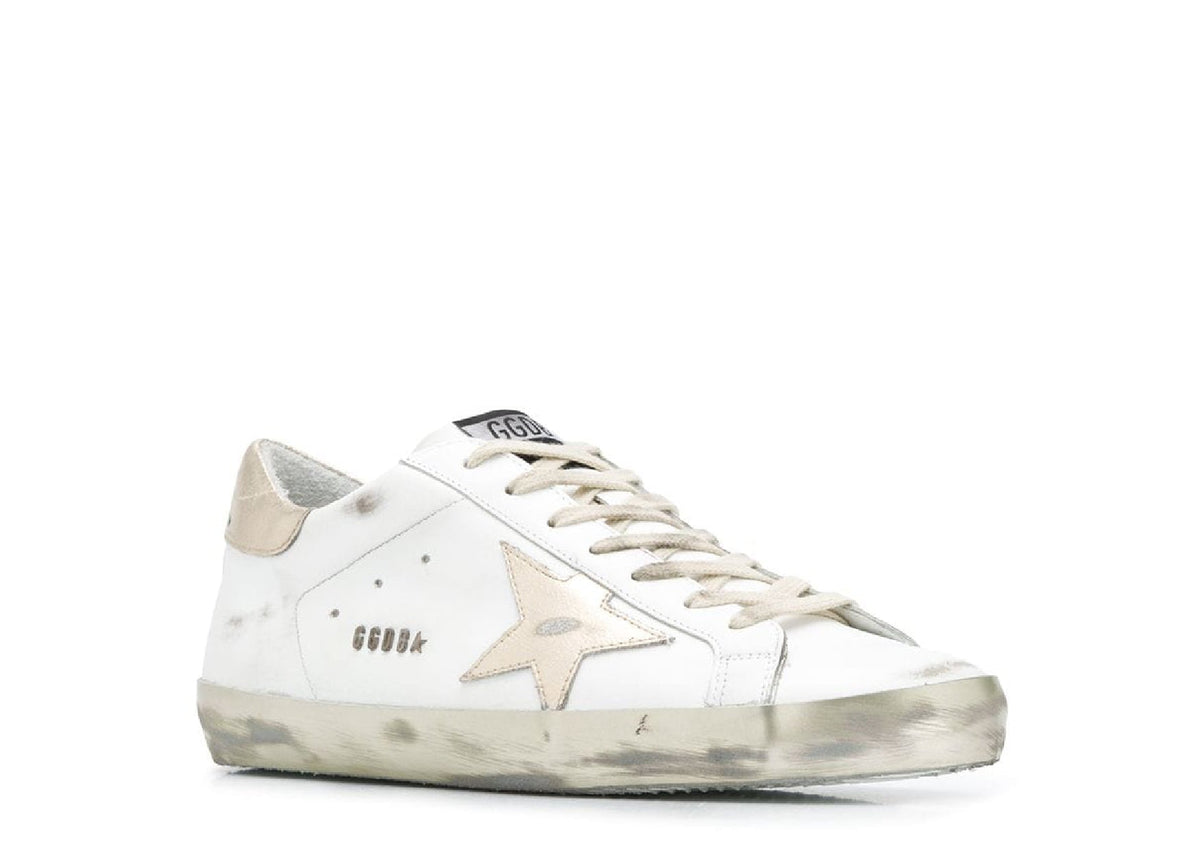 Davenzarry | Golden Goose Super-Star White Gold Sparkle | View 2