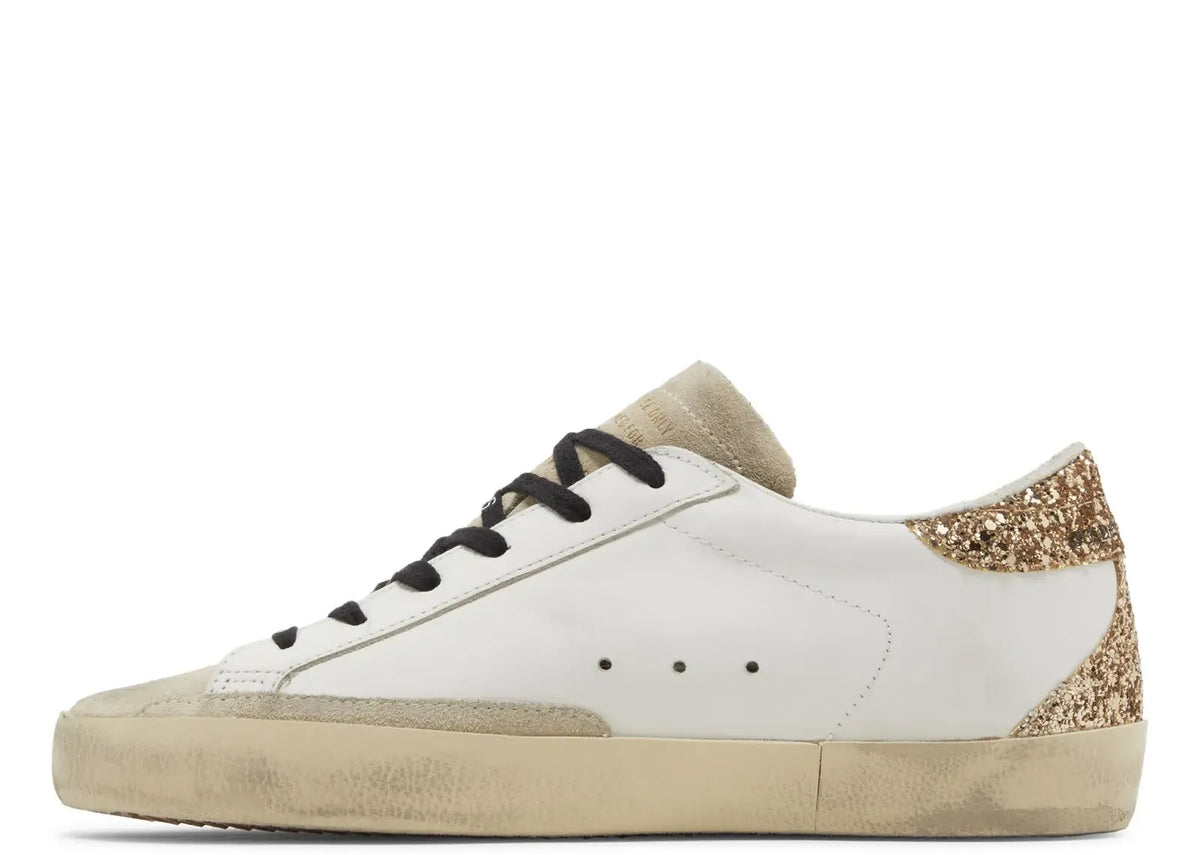 Davenzarry - Women's Golden Goose Super-Star White Leather Multicolor Glitter Star Heel - Image 3