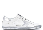 Davenzarry | Golden Goose Super-Star White Silver Sparkle - Women's | View 1