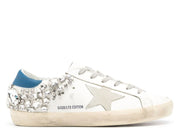 Davenzarry | Golden Goose Super-Star White Swarovski Stone - Women's | View 1