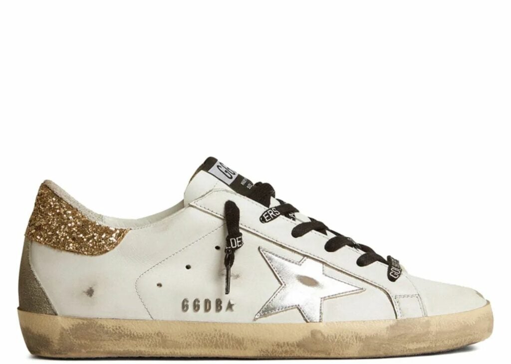 Davenzarry - Women's Golden Goose Super-Star with Glittery Heel - Image 5