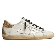 Davenzarry | Golden Goose Super-Star with Glittery Heel - Women's | View 1