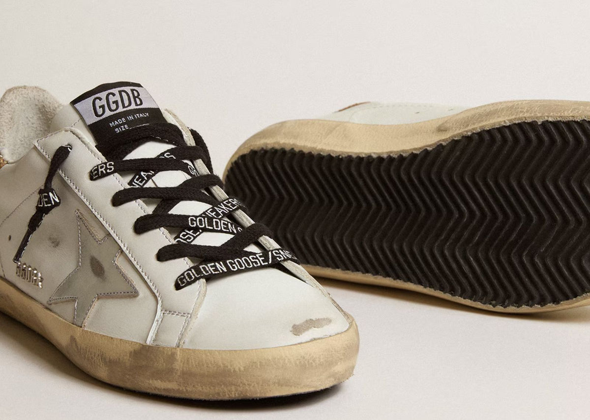 Davenzarry | Golden Goose Super-Star with Glittery Heel - Women's | View 4