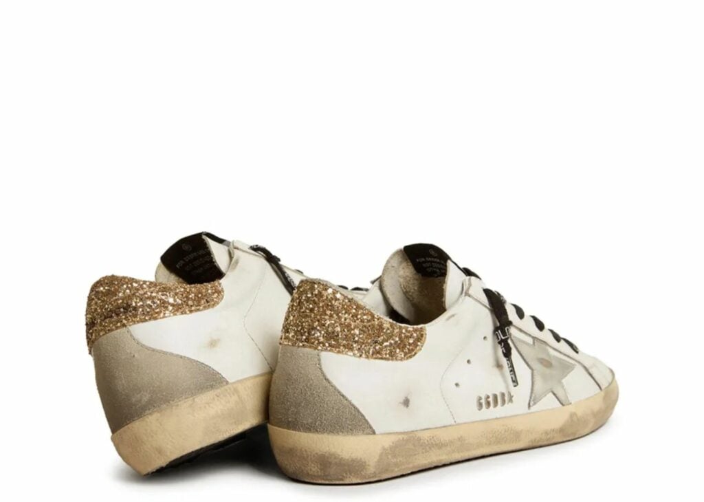 Davenzarry - Women's Golden Goose Super-Star with Glittery Heel - Image 7