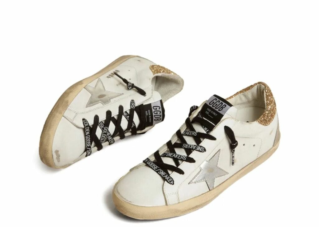 Davenzarry - Women's Golden Goose Super-Star with Glittery Heel - Image 6