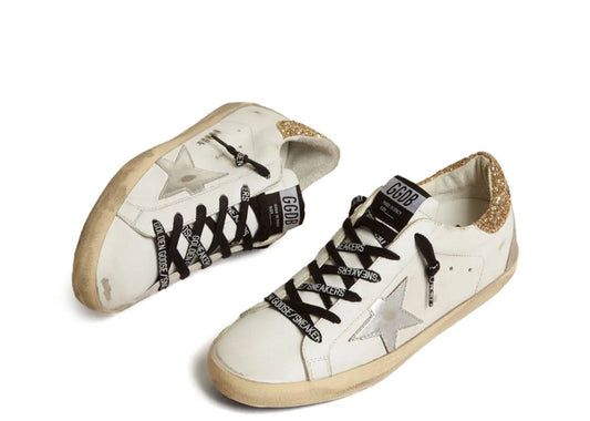 Davenzarry - Women's Golden Goose Super-Star with Glittery Heel - Image 2