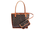 Davenzarry - Goyard Anjou Tote Mini Black/Natural - Image 1
