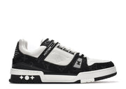 Davenzarry | Louis Vuitton Trainer 'Black And White Cloth Cover' | View 1