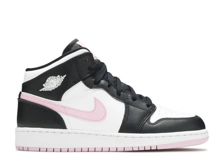 Davenzarry - Air Jordan 1 Mid GS 'White Light Arctic Pink' - Image 1