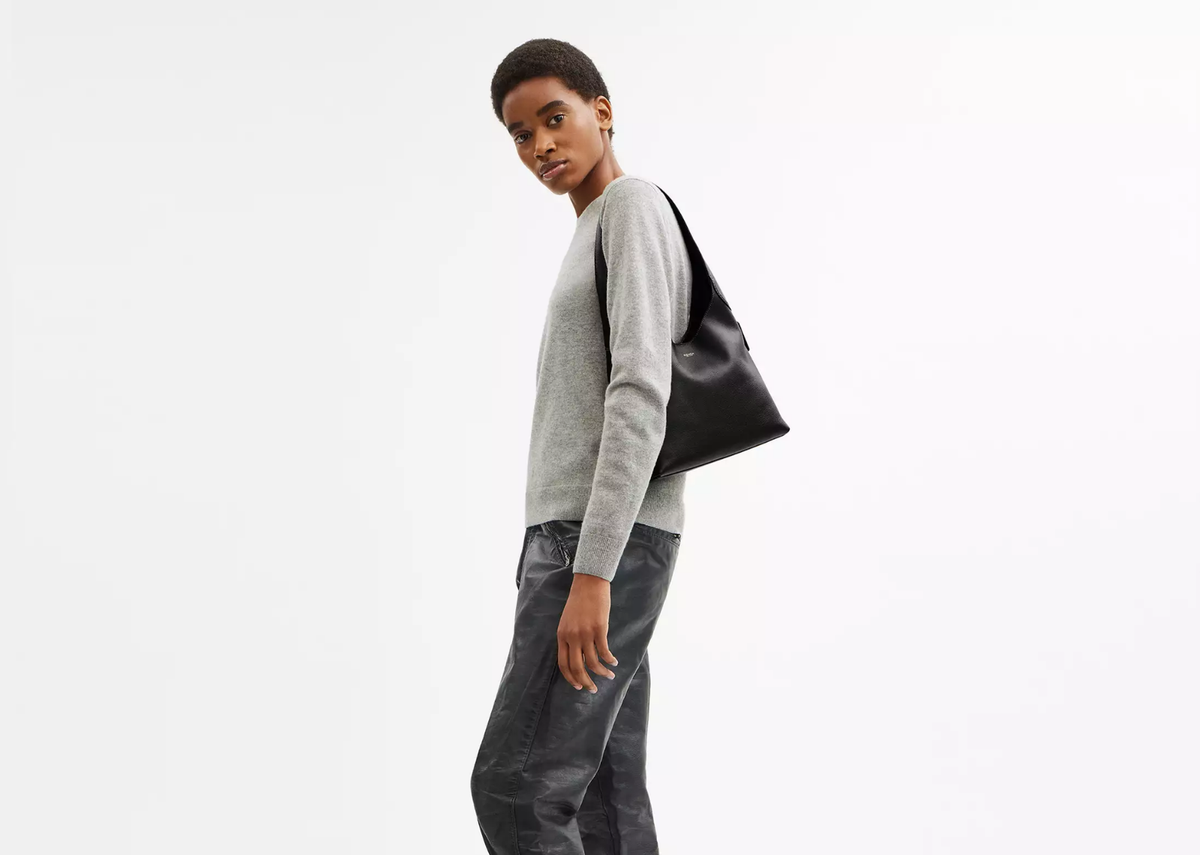 Davenzarry | Coach Brooklyn Shoulder Bag 28 Brass/Black | View 5