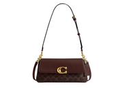 Davenzarry | Coach Jet Shoulder Bag In Signature Canvas Brass/Maple | View 1