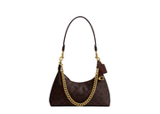 Davenzarry | Coach Juliet Shoulder Bag 25 In Signature Canvas Brass/Maple | View 1