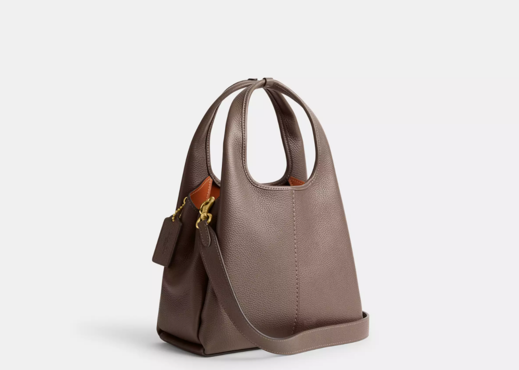 Davenzarry | Coach Lana Shoulder Bag 23 Brass/Dark Stone | View 5