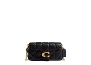 Davenzarry | Coach Tabby Chain Crossbody Bag 19 With Quilting Brass/Black | View 1