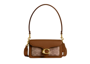 Davenzarry | Coach Tabby Shoulder Bag 20 In Signature Canvas Brass/Tan Brown | View 1