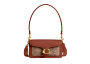 Davenzarry | Coach Tabby Shoulder Bag 20 In Signature Canvas Brass/Tan Caramel | View 1