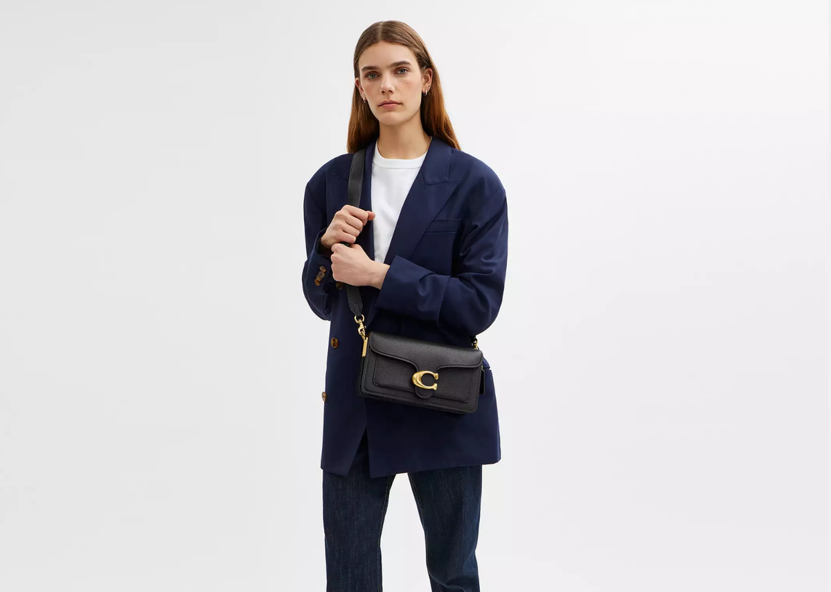 Davenzarry | Coach Tabby Shoulder Bag 26 Brass/Black | View 5