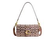 Davenzarry | Coach Tabby Shoulder Bag 26 Crystal Signature Jacquard Brass/Mushroom | View 1