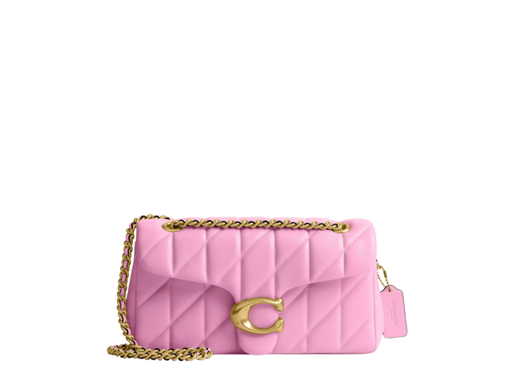 Davenzarry | Coach Tabby Shoulder Bag 26 Pillow Quilting Brass/Flower Pink | View 6