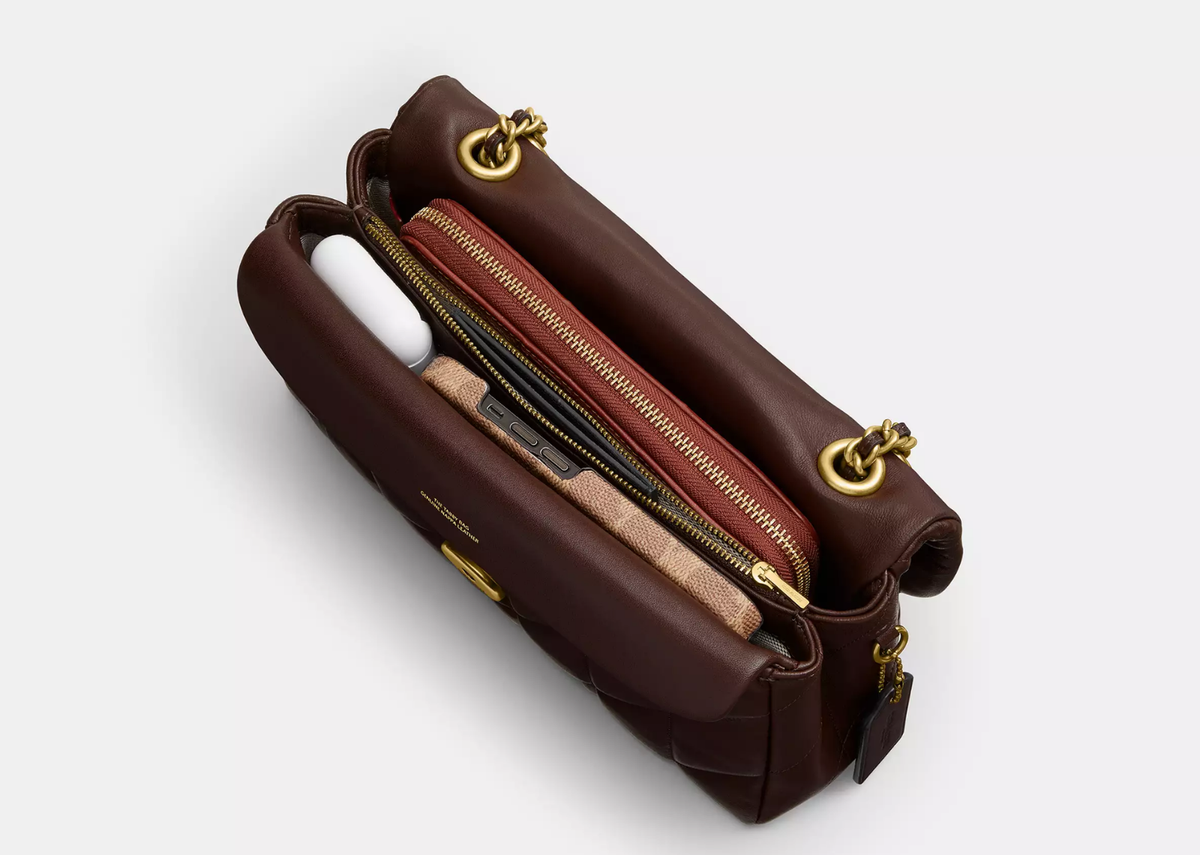 Davenzarry | Coach Tabby Shoulder Bag 26 Pillow Quilting Brass/Maple | View 3