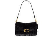 Davenzarry | Coach Tabby Shoulder Bag 26 With Crystal Beaded Fringe Brass/Black | View 1