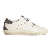 Davenzarry | Golden Goose Bio-Based Old School Perforated Star Glitter Heel Tab - Women's | View 1