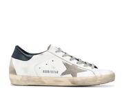 Davenzarry | Golden Goose Super-Star Suede Star Blue Heel Tab - Women's | View 1