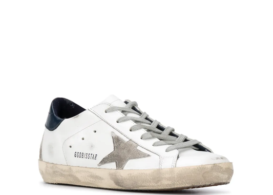 Davenzarry - Women's Golden Goose Super-Star Suede Star Blue Heel Tab - Image 2