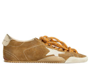Davenzarry | Golden Goose True-Star Tobacco Suede White Star Platinum Heel - Women's | View 1