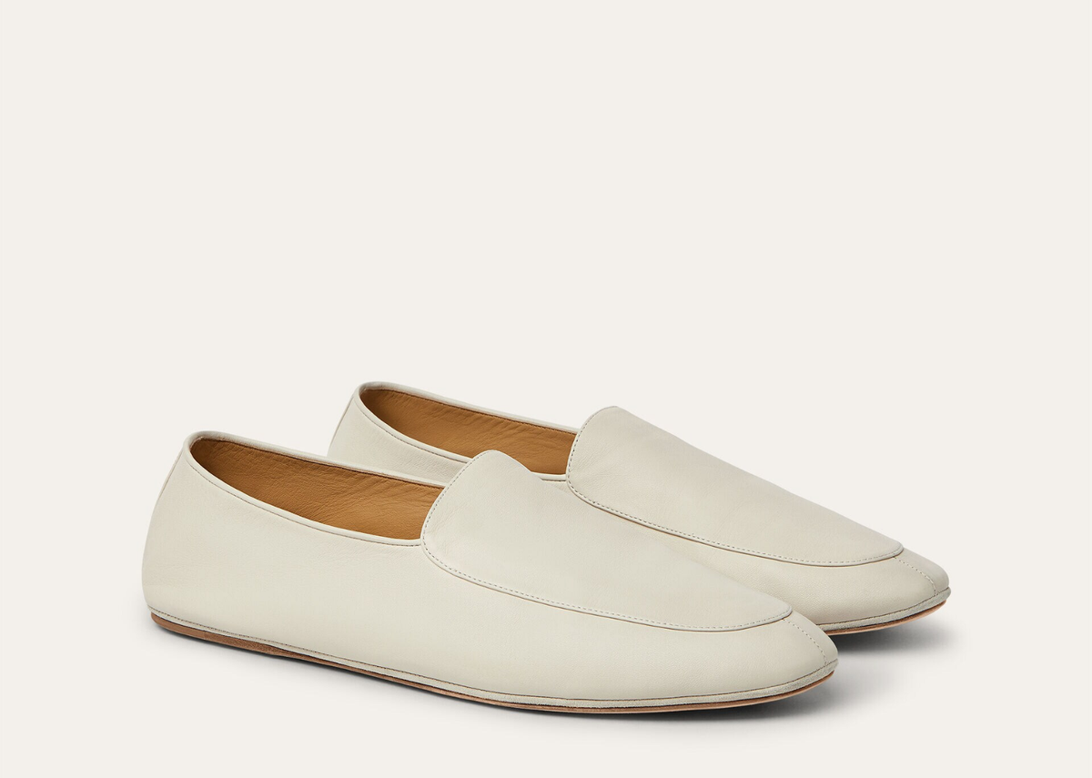 Davenzarry | Loro Piana Anton Walk Loafer Lambskin Light Ivory | View 2