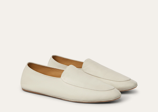 Davenzarry | Loro Piana Anton Walk Loafer Lambskin Light Ivory | View 2