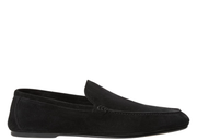 Davenzarry | Loro Piana Summer Anton Walk Loafer Suede Black | View 1