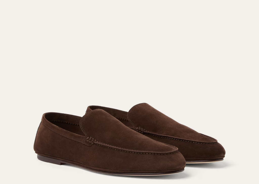 Davenzarry | Loro Piana Summer Anton Walk Loafer Suede Terra | View 7