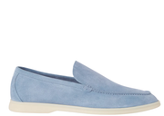 Davenzarry | Loro Piana Summer Walk Loafer Suede Polvere | View 1
