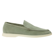 Davenzarry | Loro Piana Summer Walk Loafer Suede Shamrock | View 1