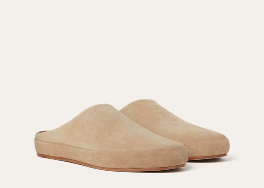 Davenzarry | Loro Piana Tomori Walk Mule Suede Dark Birch | View 2
