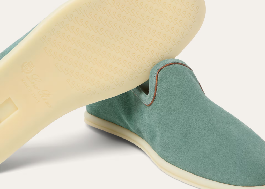 Davenzarry | Loro Piana Venice Walk Loafer Suede Pine Cloud | View 9